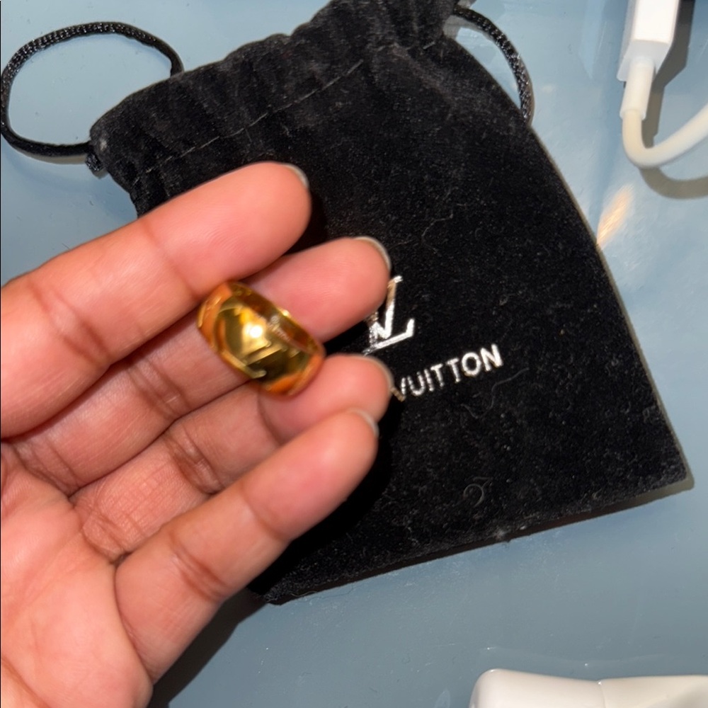Louis Vuitton Gold women’s ring size 6 us